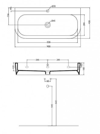 Kerasan Flo 3151 Раковина 90x42