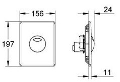 Grohe Skate 38862SH0 клавиша смыва (Белый)
