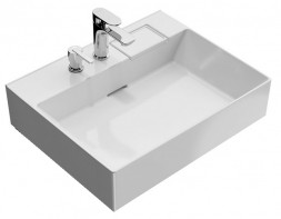 Kerama Marazzi Logica 60 раковина с двумя отверстиями, белая глянцевая