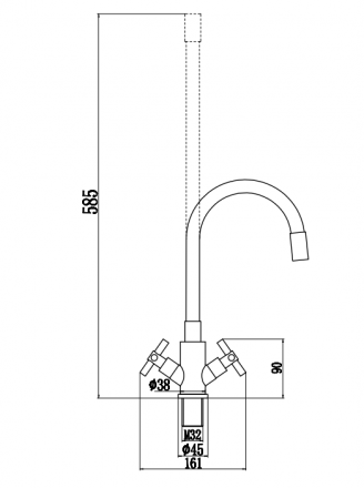 Fmark FS8442H-01 смеситель для мойки
