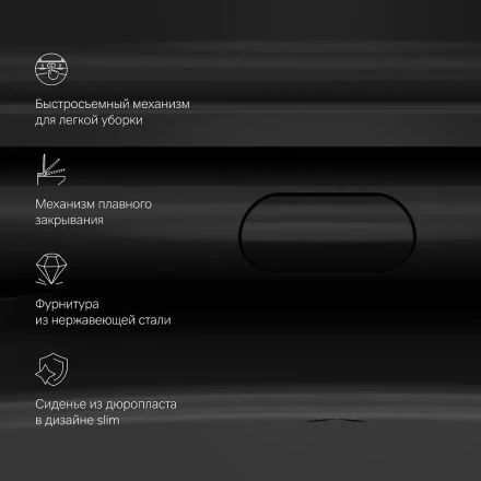 Am.pm Func C8F1700MBSC Унитаз подвесной FlashClean с сиденьем микролифт