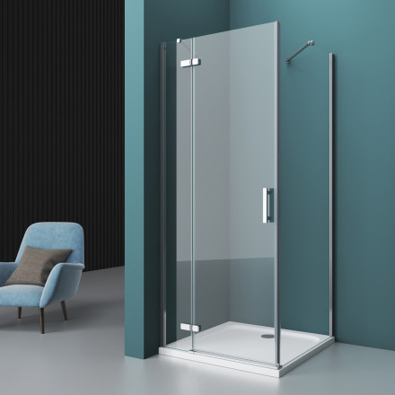 BelBagno KRAFT-AH-12-90/100-C-Cr-L душевой уголок