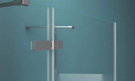 BelBagno KRAFT-AH-12-90/100-C-Cr-L душевой уголок