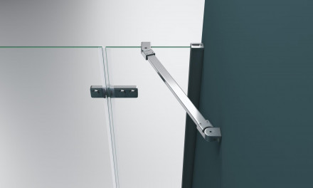 BelBagno KRAFT-AH-12-90/100-C-Cr-L душевой уголок