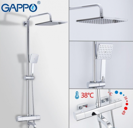 Gappo G2491 душевая стойка с термостатом