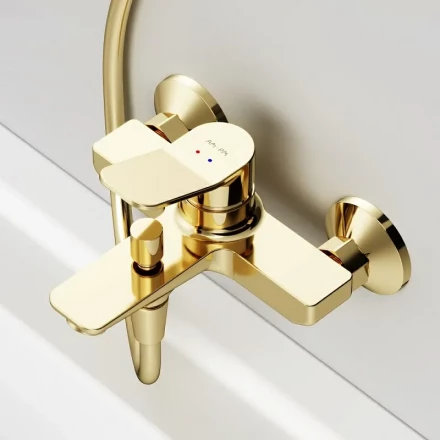 AM.PM X-Joy F85A10099 Смеситель для ванны и душа золото