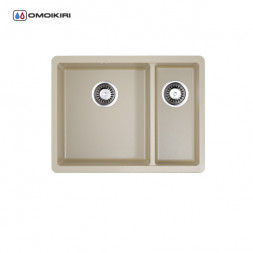 Omoikiri Kata 55-2-U-SA мойка 540x420 бежевый