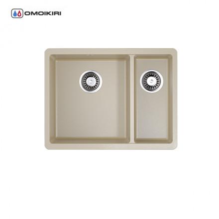 Omoikiri Kata 55-2-U-SA мойка 540x420 бежевый