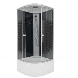 Niagara Eco NG7509-14 black 100х100 душевая кабина высокий поддон