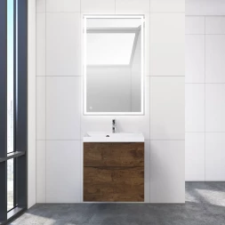 BelBagno KRAFT-800-1C-SO-RNN тумба c раковиной подвесная с одним ящиком и одной открытой полкой