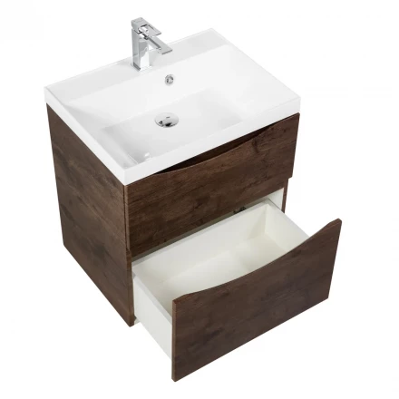 BelBagno KRAFT-800-1C-SO-RNN тумба c раковиной подвесная с одним ящиком и одной открытой полкой