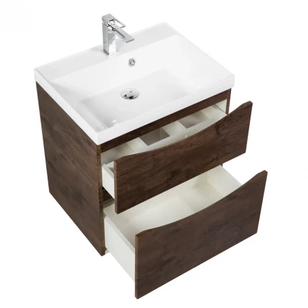 BelBagno KRAFT-800-1C-SO-RNN тумба c раковиной подвесная с одним ящиком и одной открытой полкой
