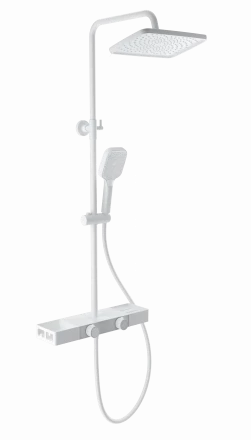 Wonzon &amp; Woghand Shelf WW-B3552-MW Душевая система с термостатом белый матовый