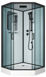 Niagara NG-6902D BLACK 100х100 душевая кабина низкий поддон
