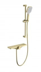 Wonzon &amp; Woghand Onix WW-B2551-A-BG Смеситель для ванны с душем и термостатом темный графит