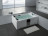 Gemy G9061 O Акриловая ванна 180x120 правая