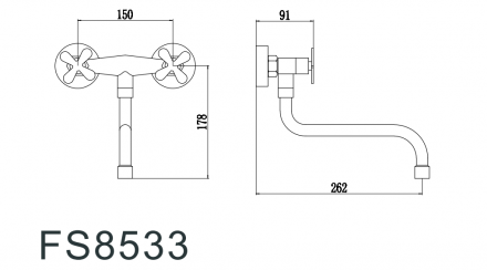 Fmark FS8533 смеситель для кухонной мойки