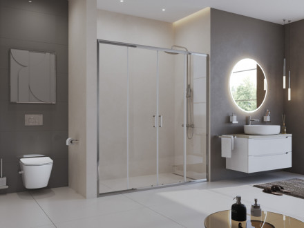 BelBagno UNO-195-BF-2-170-C-Cr душевая дверь