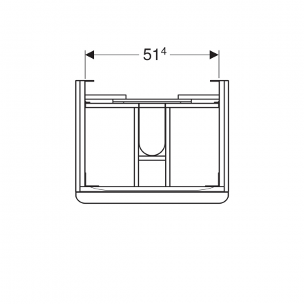 Geberit 529.353.JR.6 Smyle 60 Комплект мебели для ванны