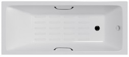 Delice Level DLR 230602R-AS Ванна чугунная 170х75 с отверстиями под ручки и антискользящим покрытием