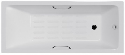 Delice Level DLR 230602R-AS Ванна чугунная 170х75 с отверстиями под ручки и антискользящим покрытием