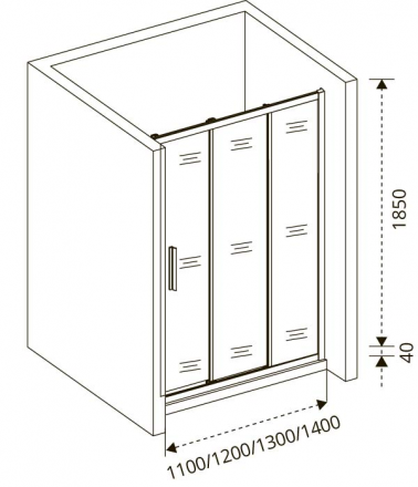 Good Door Orion WTW-110-C-CH Душевая дверь