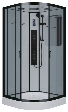 Niagara NG-6902G BLACK 100х100 душевая кабина низкий поддон