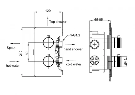 Boheme Cell 427-CR/134-3-CR/625-CR Комплект для ванны