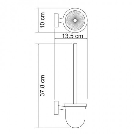 Wasserkraft Isen К-4027 Щетка для унитаза подвесная