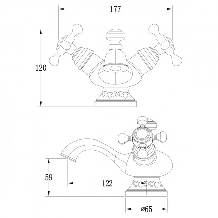 Lemark Jasmine LM6646B смеситель для раковины