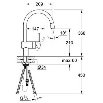 Grohe Minta 32918000 Смеситель для кухни