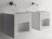 Kerasan Cento Cubo 3538 Раковина 45x45