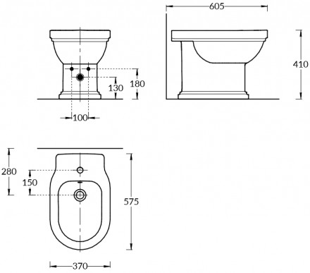 Kerama Marazzi Pompei биде напольное