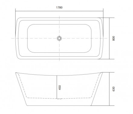Aquatek Верса 178x80 Акриловая ванна без гидромассажа
