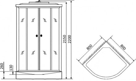 Niagara NG-3503-14 80x80 душевая кабина