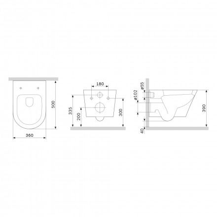 Am.pm Sense C741701SC Унитаз подвесной FlashClean с сиденьем микролифт