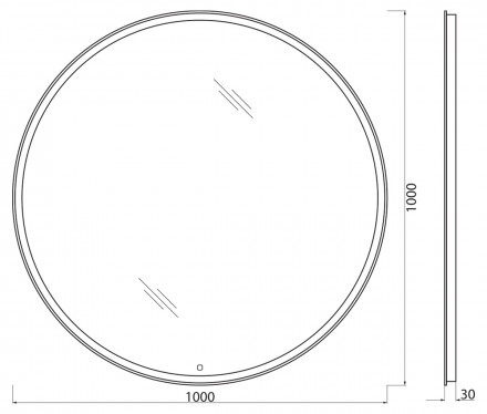BelBagno SPC-RNG-1000-LED-TCHЗеркало