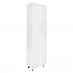 Azario Эстима 52/3 CS00094562 Пенал напольный белый глянец