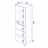 Azario Эстима 52/3 CS00094563 Пенал напольный графит