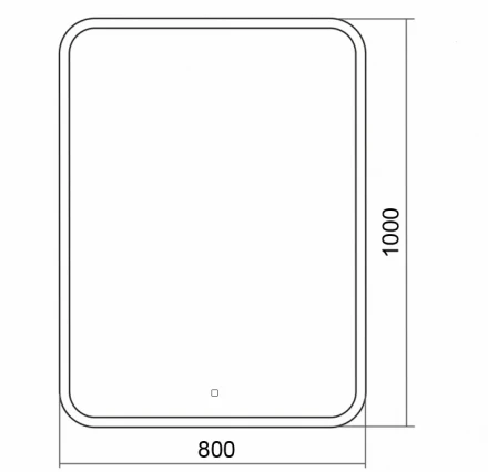 Azario Стив ФР-00001800 Зеркало c подсветкой и диммером 800х1000