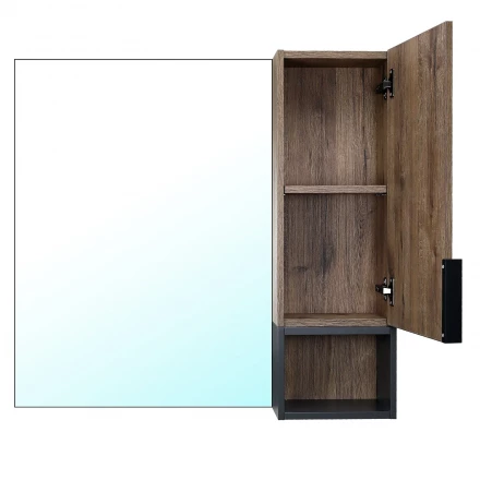 Azario Gris 90 CS00080416 Зеркало-шкаф дуб Веллингтон 880х160х800