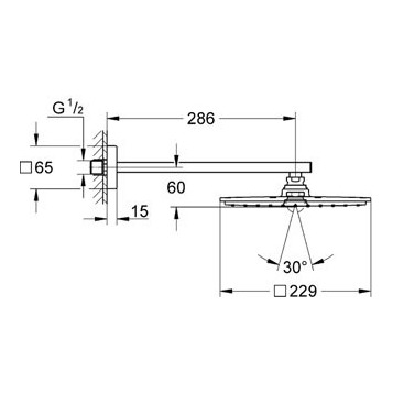 Grohe Rainshower Allure 230 26064000 верхний душ