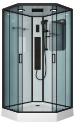 Niagara NG-6902GD BLACK 100х100 душевая кабина низкий поддон