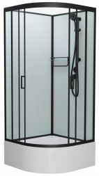 Frank F409/2 Black Душевая кабина 90x90 (без крыши)