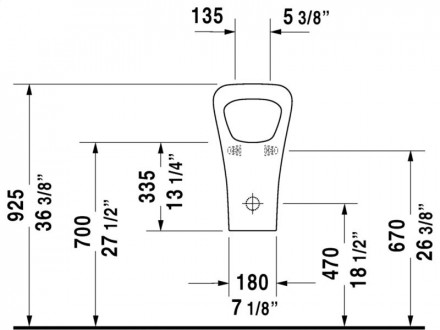 Duravit DuraStyle 280830 Писсуар безводный