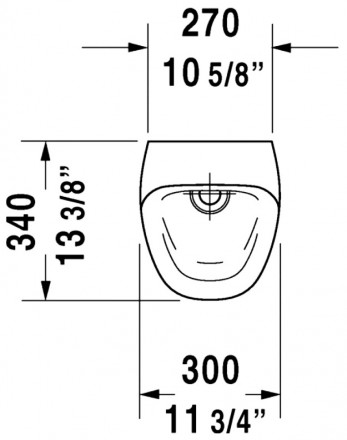 Duravit DuraStyle 280830 Писсуар безводный