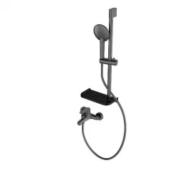 Wonzon &amp; Woghand Alfa WW-AE3201-MB Смеситель для ванны с душевым гарнитуром черный матовый