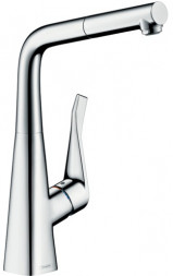 Hansgrohe Metris 14821000 смеситель для кухни с выдвижным изливом
