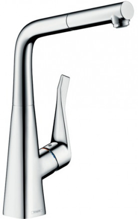 Hansgrohe Metris 14821000 смеситель для кухни с выдвижным изливом
