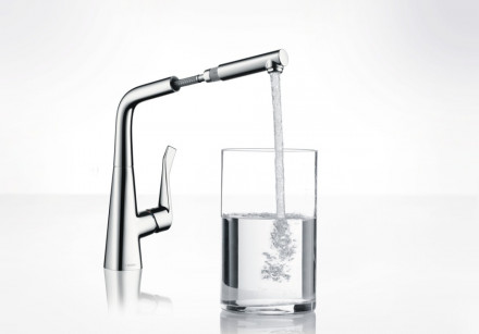 Hansgrohe Metris 14821000 смеситель для кухни с выдвижным изливом